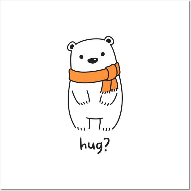 Bear Hug Wall Art by Sruthi